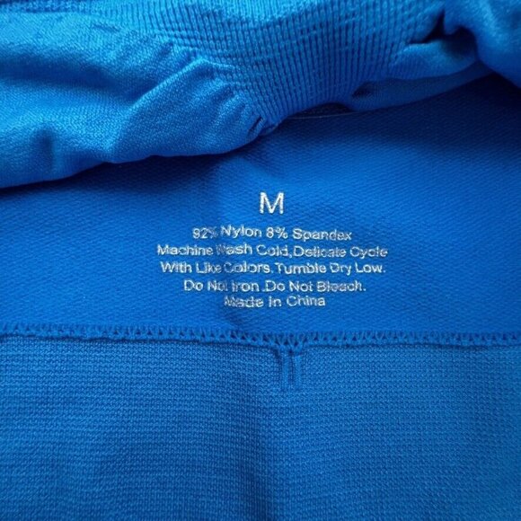 Activewear Sports Bras Set of 2 Size M Nylon Spandex Blue Pink - Picture 12 of 12